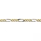 Image 5 of Two-tone gold Figaro link chain