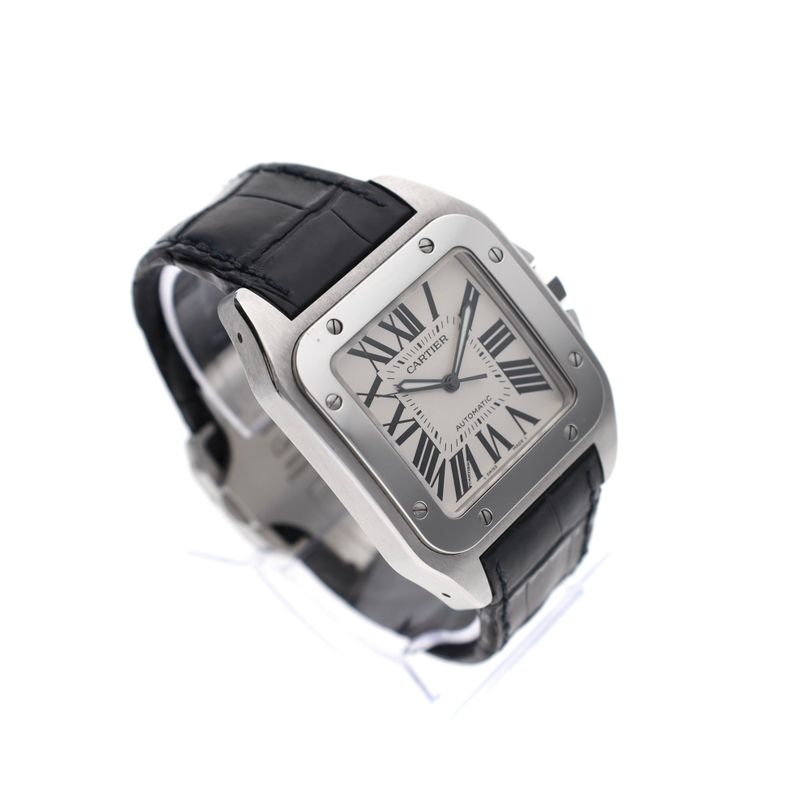 Image 4 of Cartier Santos Automatic 100 XL W20076X8; Men's Watch