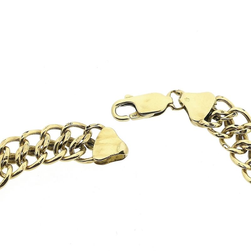 Image 4 of Gold French gourmet link bracelet