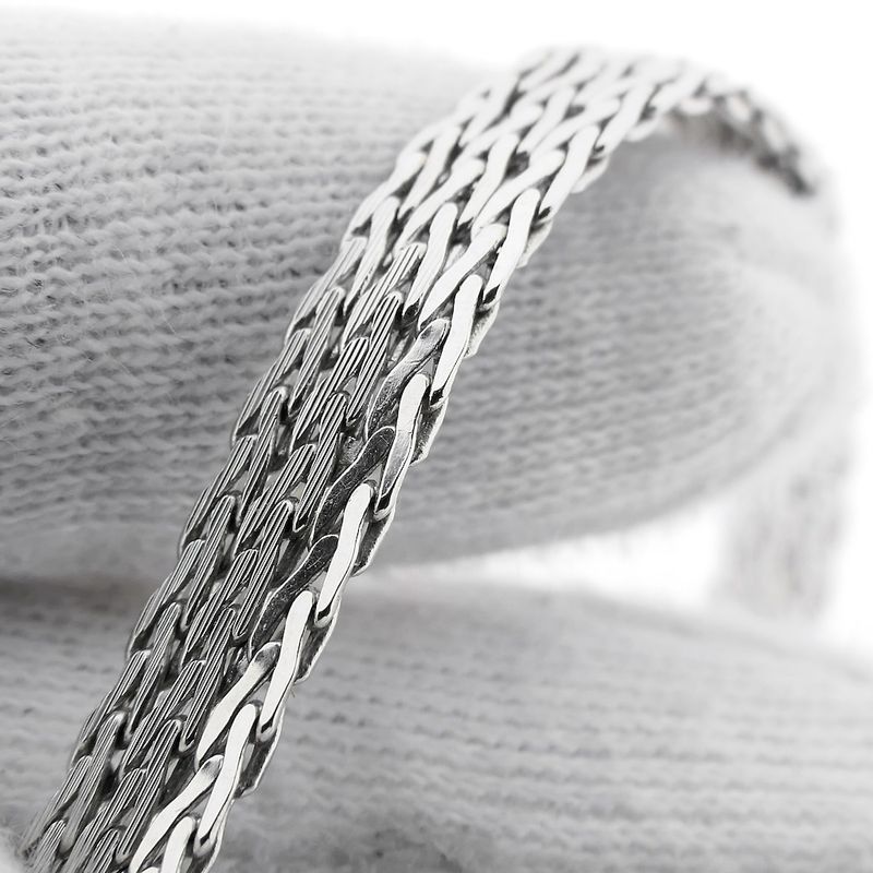 Image 3 of White gold fantasy link chain.