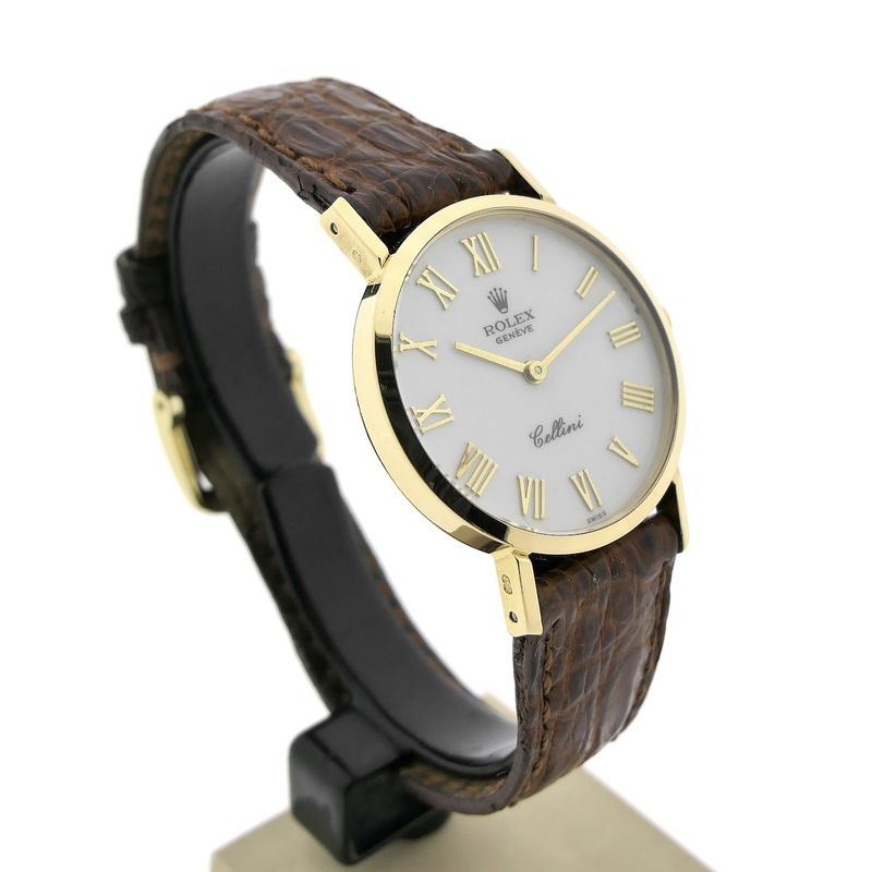 Image 3 of Rolex Cellini 4109; Vintage 18k gold ladies' watch