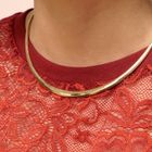 Image 2 of Gold Omega link necklace | 41 cm