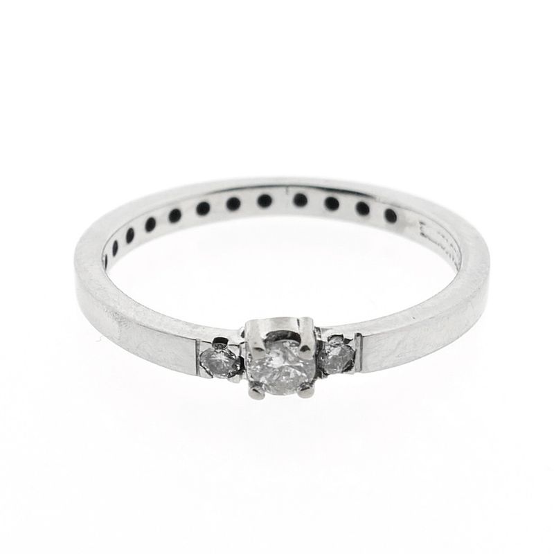 Image 7 of White gold ring with diamond | 0.16 ct. | Diamonde