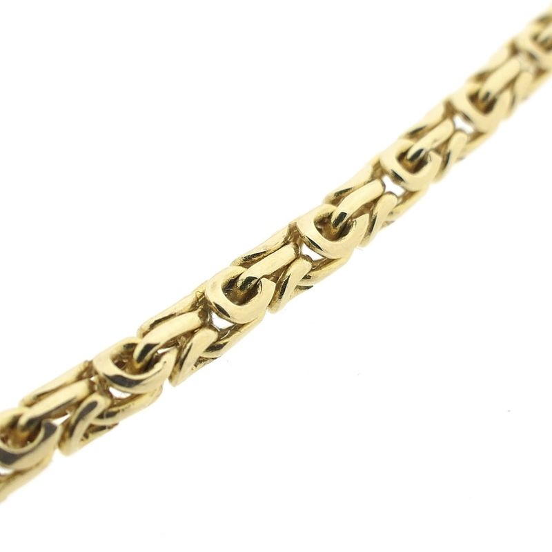 Image 5 of Gold round king link necklace