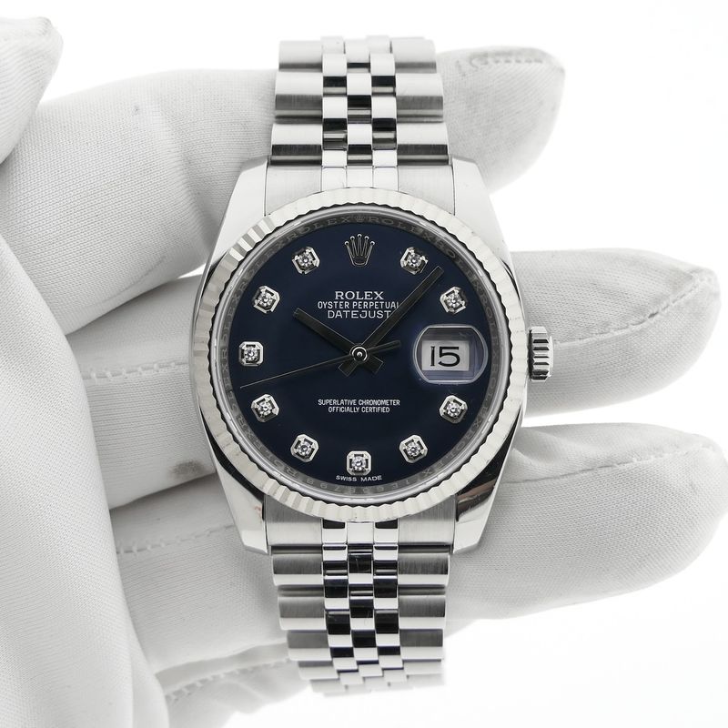 Image 16 of Rolex Datejust 36mm 116234; Automatic watch with diamond dial