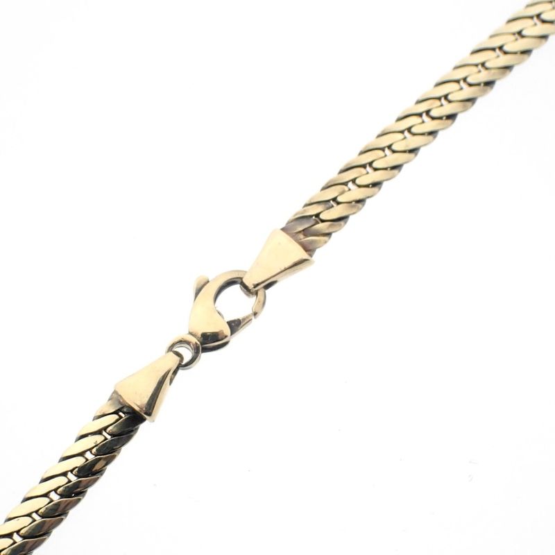 Image 11 of Gold necklace with a fixed pendant and diamonds | approx. 0.04 ct. | 45 cm