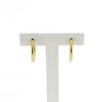 Gold matte earrings | Ø 20 mm