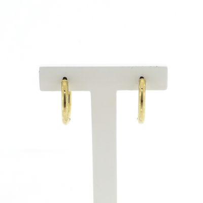 Image 1 of Gold matte earrings | Ø 20 mm