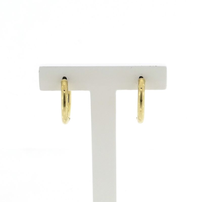 Image 1 of Gold matte earrings | Ø 20 mm
