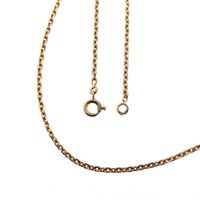 Rose gold anchor link chain