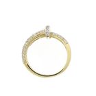 Image 3 of Gold nail ring with zirconia stones