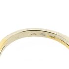 Image 6 of Two-tone gold solitaire ring with diamond; 0.025 ct.