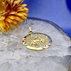 Image 7 of Gold zodiac sign pendant; Cancer
