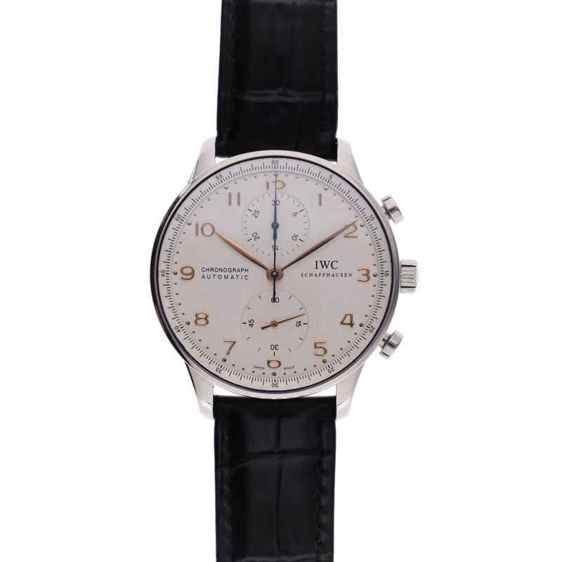 Image 14 of IWC Portuguese Chronograph 'Ivory' IW371401; Automatic Men's Watch