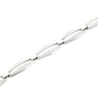 Image 8 of Silver link bracelet with fantasy pattern | 19.5 cm