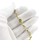Image 7 of Gold Anchor-Link Bracelet with Nazar Eye