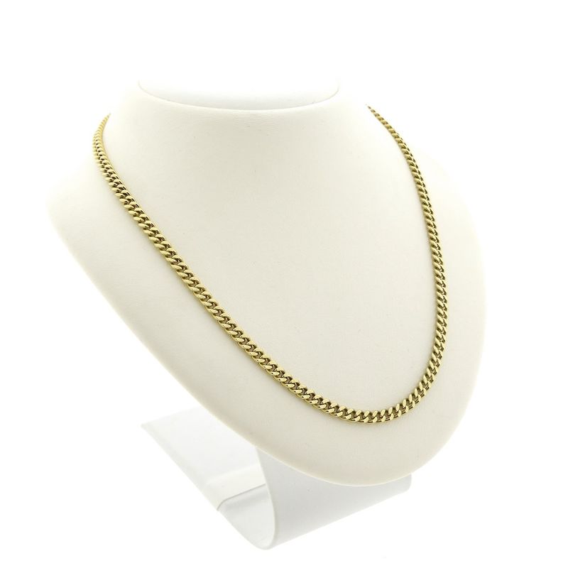 Image 3 of Gold gourmet link necklace | 39 cm