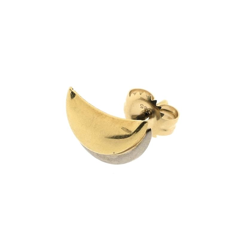 Image 4 of Two-tone gold stud earrings