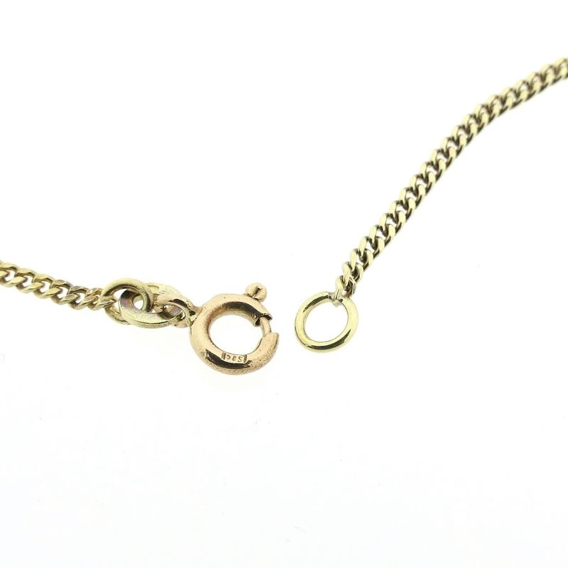 Image 3 of Gold gourmet link chain | 45.5 cm