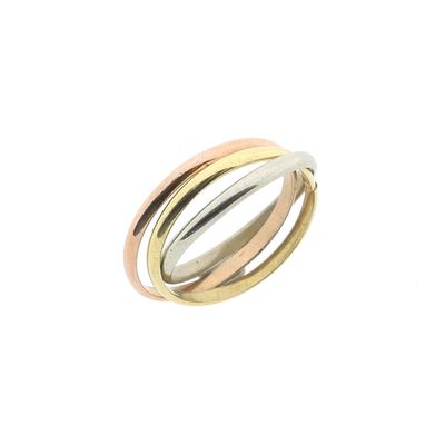 Tricolor gold trinity ring Image 1 of Tricolor gold trinity ring