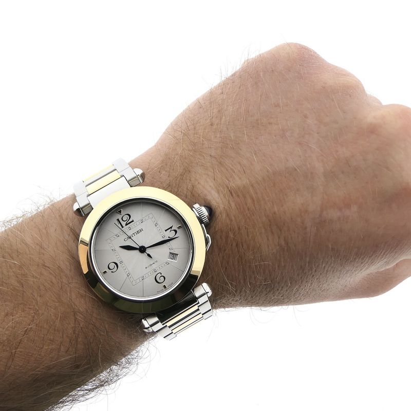 Image 13 of Cartier Pasha De Cartier W2PA0009; 18k gold/steel men's watch