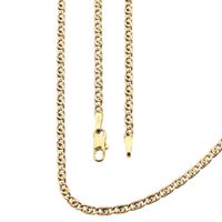 Gouden valkenoog schakelketting | 47 cm