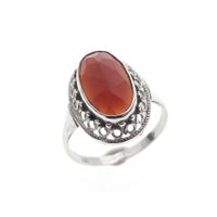 Silver ring with carnelian | Antique