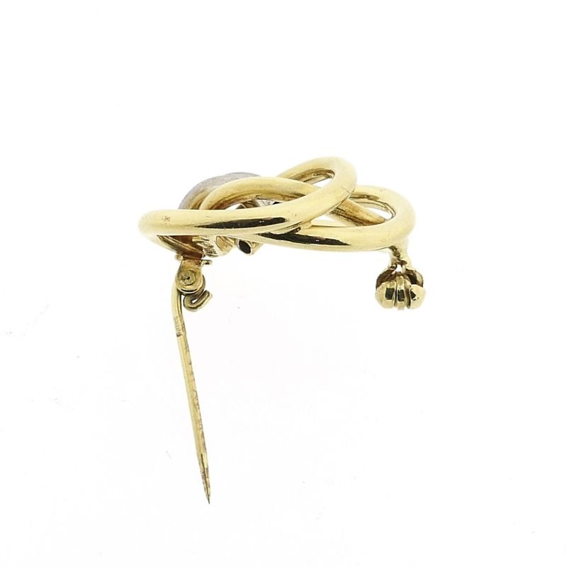 Image 6 of Vintage two-tone gold brooch