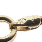 Image 9 of Gold snake link chain with diamond pendant; 0.17 ct. | 39 cm