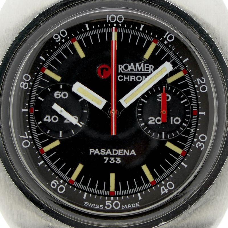 Image 6 of Roamer Pasadena 733; Vintage chronograaf heren horloge