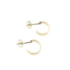 Image 11 of Gold semicircular stud earrings