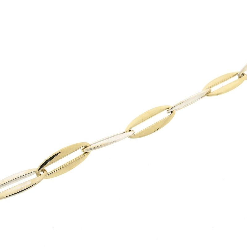 Image 8 of Two-tone gold fantasy link bracelet | 20 cm