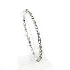Image 1 of White gold fantasy link bracelet with diamonds; 0.24 ct.