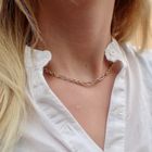 Image 4 of Two-tone gold fantasy link necklace; Pomellato | 41 cm