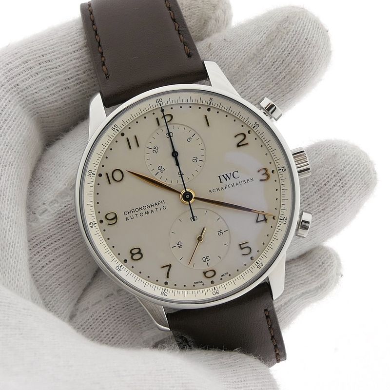 Image 10 of IWC Portuguese IW371445; Automatic chronograph men's watch