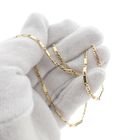 Image 3 of Golden Figaro variation link chain | 45 cm