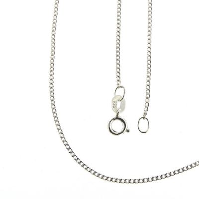Image 1 of Silver basic gourmet link chain; 39 cm