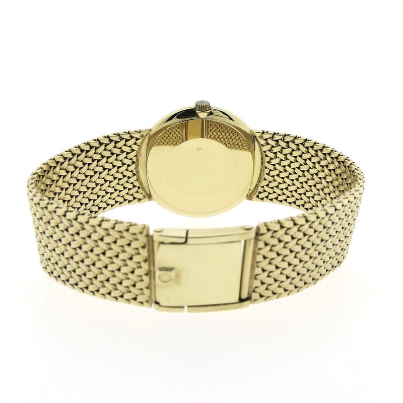 Image 14 of Omega Geneva Ref. 7166; Vintage 14k Gold Men's Watch