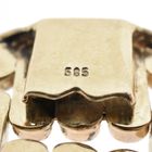 Image 5 of Vintage two-tone gold wide link bracelet