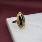 Image 6 of Gold ring with hematite