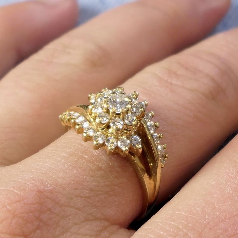 Image 8 of 18K Gold ring with diamonds | 0.52 ct.