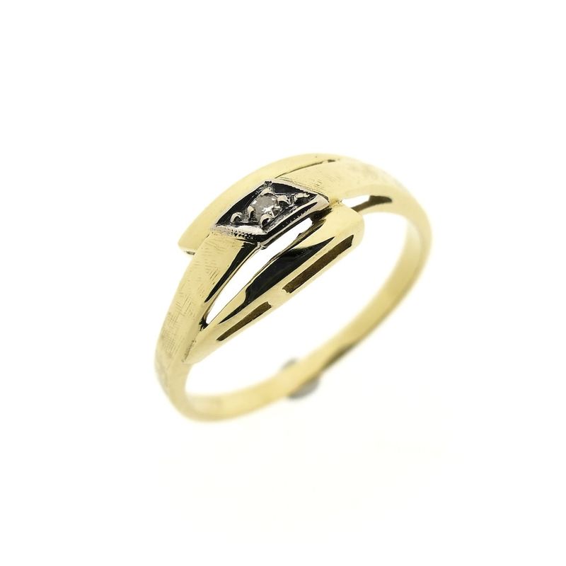Image 1 of Gold ring with diamond