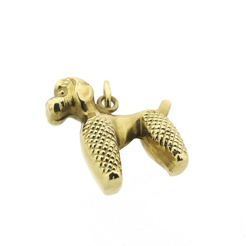 Image 3 of Gold pendant of a dog | Miniature Schnauzer