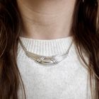 Image 11 of Silver necklace with fixed pendant | 43 cm