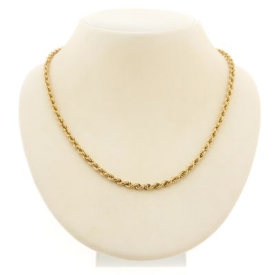18K Gold Twisted Link Chain | 51cm Image 1 of 18K Gold Twisted Link Chain | 51cm