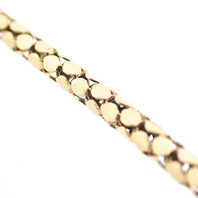 Image 5 of Gold mirrored mesh necklace | 45 cm