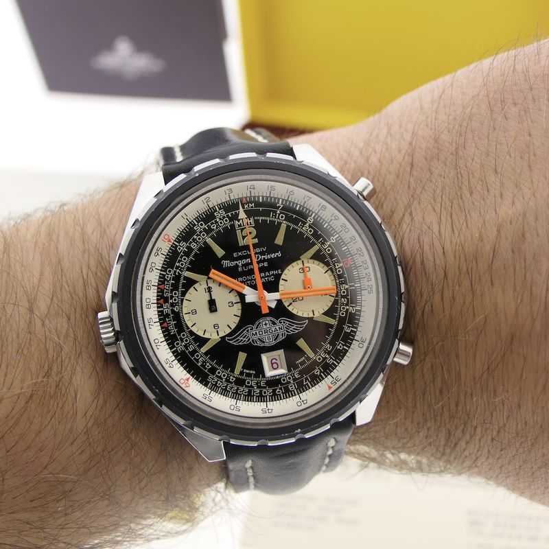 Image 11 of Breitling Navitimer 1806 'Morgan Drivers'; Automatic vintage men's watch