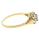 Image 5 of Gold entourage ring with diamond | 0.045 ct.