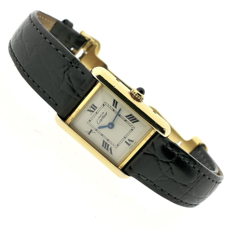 Image 10 of Cartier Tank Vermeil 2415; Women's watch