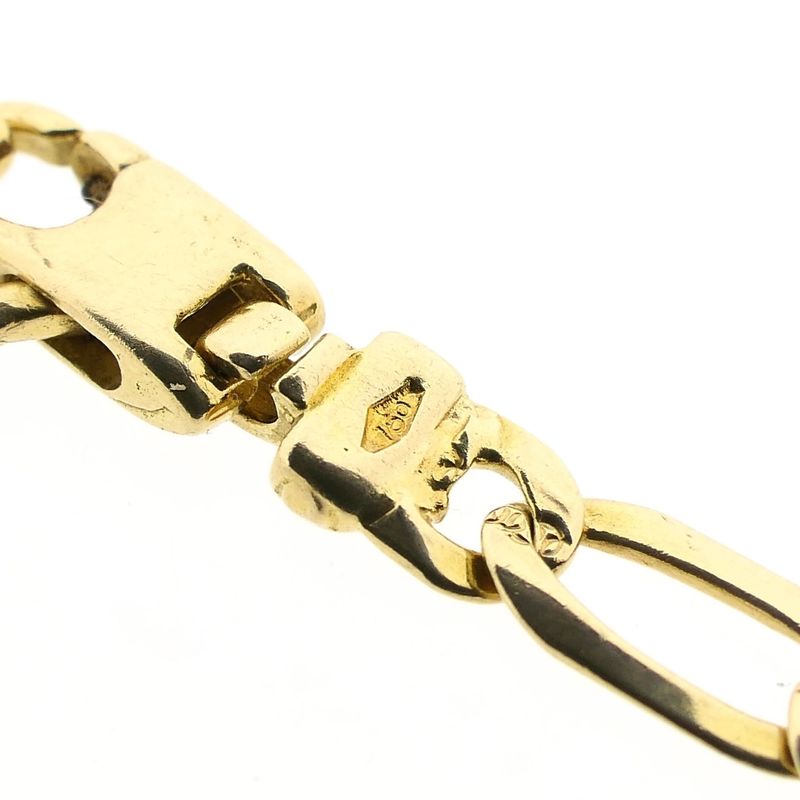Image 5 of 18K Yellow Gold Figaro Necklace | 47 cm